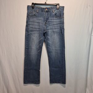 Chip & Pepper California Jeans Mens Blue Tuck Relaxed Straight Distressed